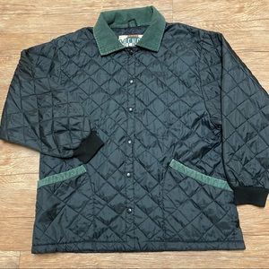 Vintage Bomber/Puffer Style Jacket With Corduroy